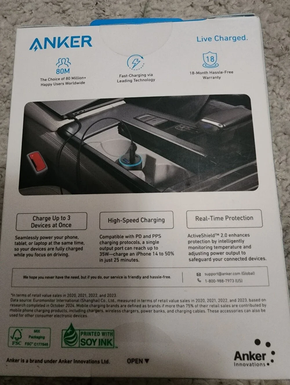 Anker Triple Port Car Charger